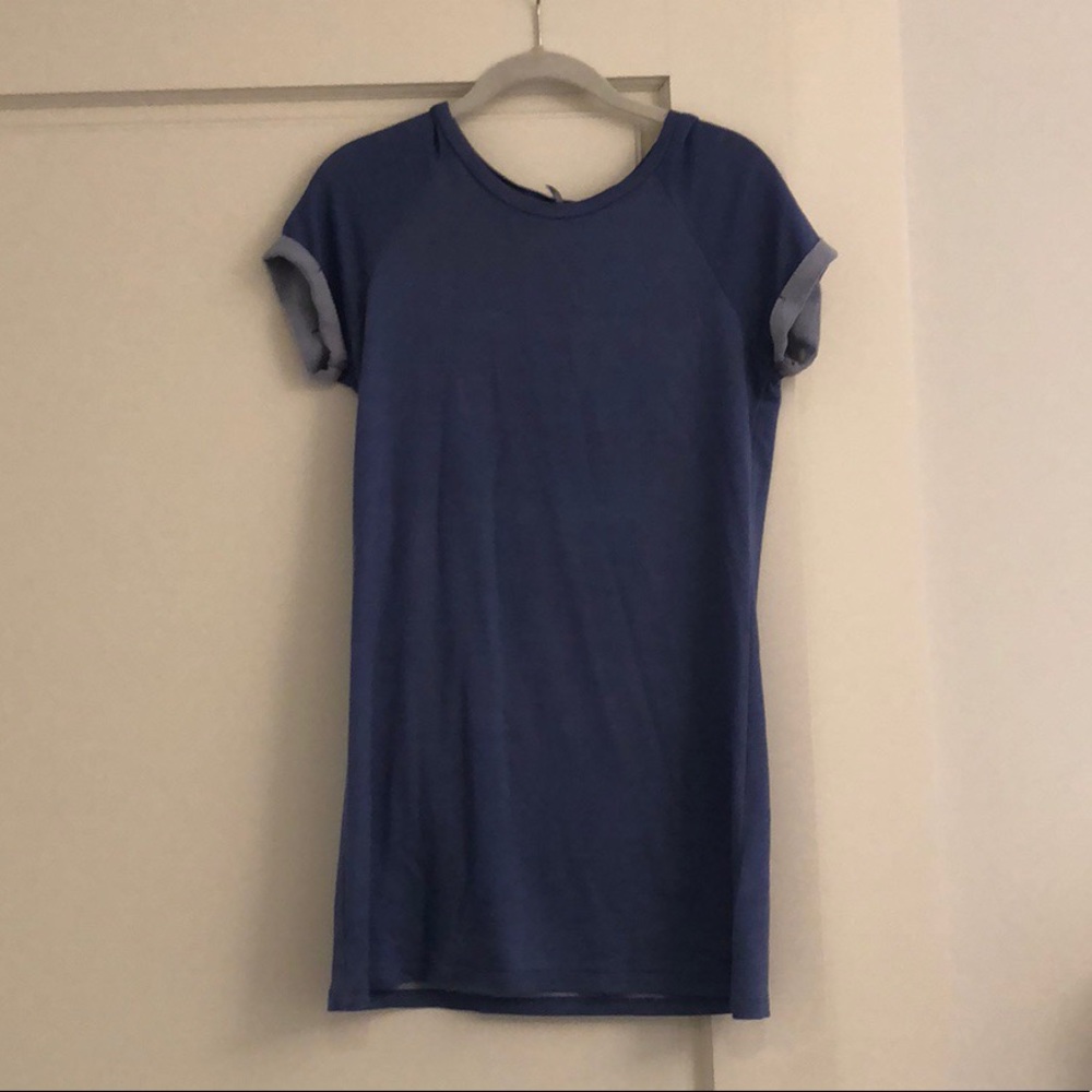 Blue Tee-Shirt Dress